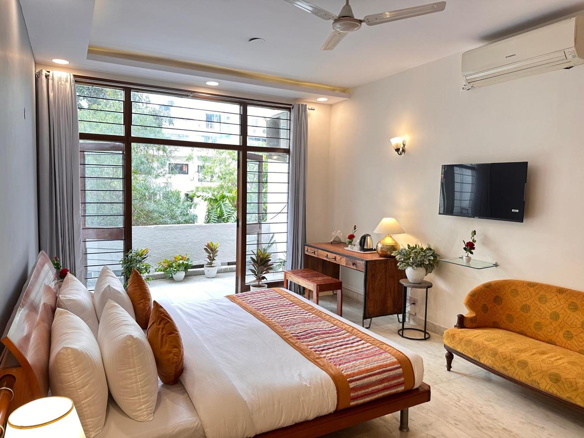Grove Residency Hauz Khas New Delhi Couple Friendly Hotel Exterior foto